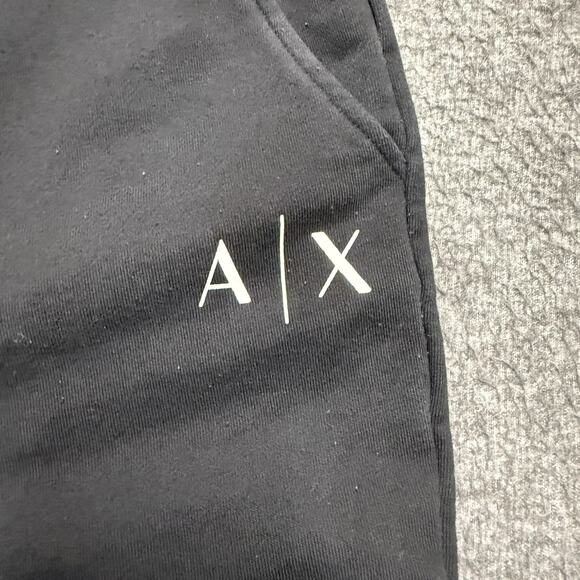 Armani Exchange Joggers Mens Small* Black Drawstring Sweatpants Track Pockets - Picture 2 of 7